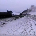 В сети появилось видео с горящим грузовиком на трассе «Саратов - Нижний Новгород»