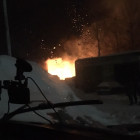 В Пензе произошел серьезный пожар в поселке Монтажный 