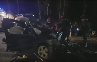 Обнародовано страшное видео с места аварии с пятью погибшими в Пензенской области
