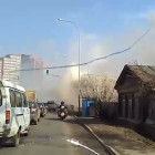 В центре Пензы загорелся жилой дом