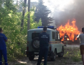 В пензенском ГУ МЧС прокомментировали крупный пожар на улице Гагарина