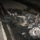 В Пензе сгорел мотоцикл «Сузуки»