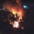 Страшный пожар в пензенской Терновке попал на видео