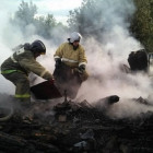 Появились фото с места пожара, где погиб житель Пензенской области