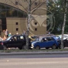 Момент столкновения четырех машин в пензенском Арбеково попал на видео