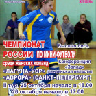 В Пензе состоится II тур чемпионата России по мини-футболу среди женских команд