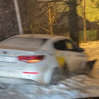 В Пензе вылетел с дороги автомобиль «Яндекс.Такси»