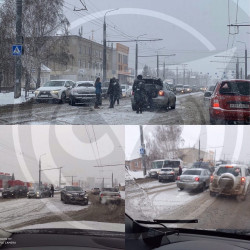 Пензенский микрорайон Терновка замер в пробке из-за аварии