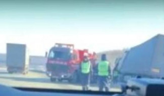 На трассе в Пензенской области вылетел в кювет большегруз