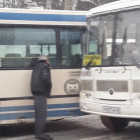 Центр Пензы встал в пробке из-за аварии с двумя автобусами