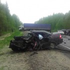 Автомобиль жителя Пензенской области был «расплющен» двумя грузовиками