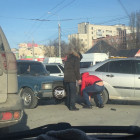 В самом центре Пензы жестко столкнулись две легковушки