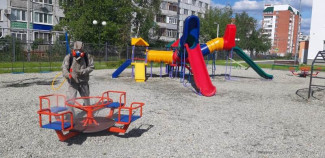 В Пензе продезинфицировали спортивные и детские площадки