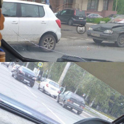 В центре Пензы жестко столкнулись две машины