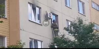 Пожар на улице Антонова в Пензе: эвакуированы 10 человек. ФОТО