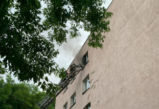 Появились фотографии с места пожара в пензенском колледже
