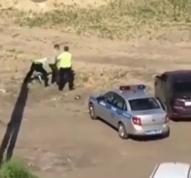 В Пензе скрутили пьяного водителя (видео)