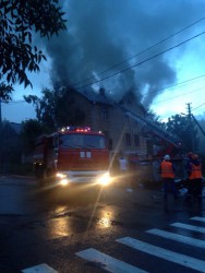 В Пензе сгорел коттедж на улице Салтыкова-Щедрина