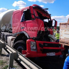 В Пензенской области в страшную аварию попали два грузовика. ФОТО