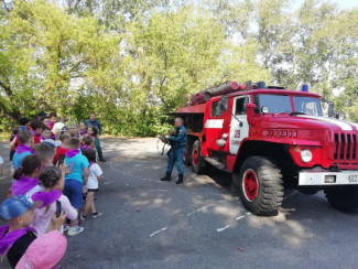 В Каменке в детский пришкольный лагерь пришли пожарные