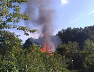 Пожар в Арбеково прокомментировали в пензенском ГУ МЧС