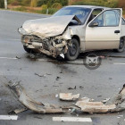 В ДТП на трассе в Пензенской области изуродовало иномарку. ФОТО