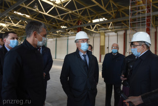 Иван Белозерцев оценил ход строительства технопарка «Союз» в Пензе