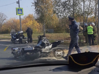 На трассе в Пензенской области в серьезную аварию попал мотоциклист