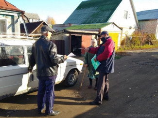 В Пензе рассказали о пожарной безопасности жителям Цыганского поселка