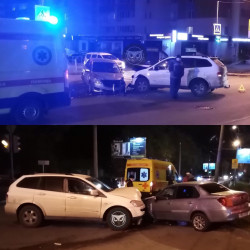 Молодого водителя увезли в больницу после жесткого ДТП в центре Пензы