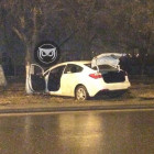 На улице Калинина в Пензе врезался в дерево легковой автомобиль