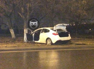 На улице Калинина в Пензе врезался в дерево легковой автомобиль