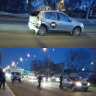 На улице Баумана произошло ДТП с участием двух машин