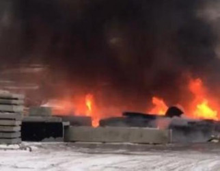 На улице Строителей в Пензе случился серьезный пожар
