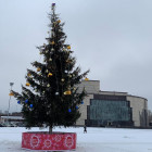 На Юбилейной площади Пензы впервые появилась новогодняя елка