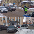 В Пензе улица Куйбышева встала в пробке из-за тройного ДТП