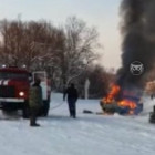 В Пензенской области прямо на заправке загорелась машина