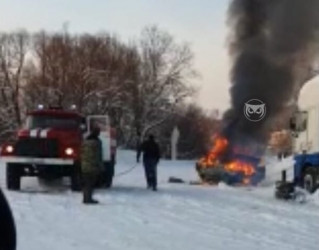 В Пензенской области прямо на заправке загорелась машина