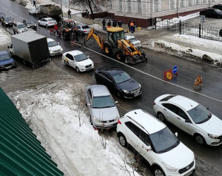 Пензенцев предупреждают о серьезной пробке в центре города