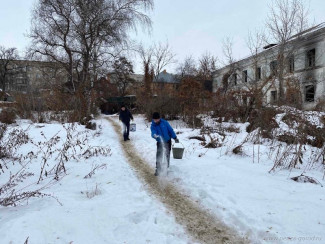 В Ленинском районе Пензы привели в порядок пешеходные зоны