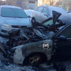 На улице Ленина в Пензе огонь уничтожил легковой автомобиль