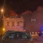 В Пензе попало на видео полыхающее здание военного госпиталя