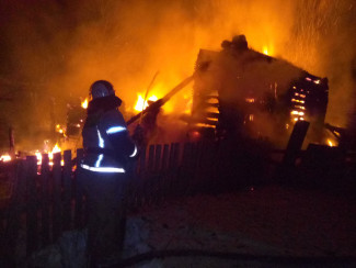 В Пензенской области при пожаре погибли мужчина и женщина