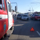 В Пензе столкнулись четыре легковых автомобиля и один автобус