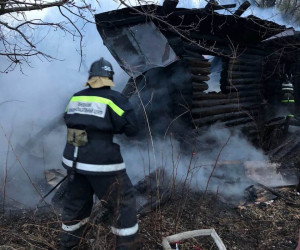 В селе под Пензой сгорел дотла деревянный дом