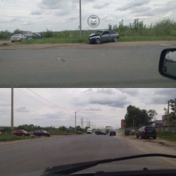 В жестком ДТП в Пензе изуродовало отечественную легковушку