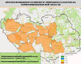 Высокая пожароопасность прогнозируется в 10 районах Пензенской области