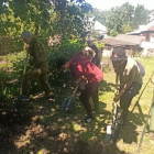 В Пензе волонтеры помогли ветеранам вскопать огород
