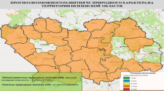 В 27 муниципальных образованиях Пензенской области прогнозируется высокая пожароопасность