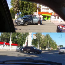 На улице Коммунистической в Пензе жестко столкнулись две машины